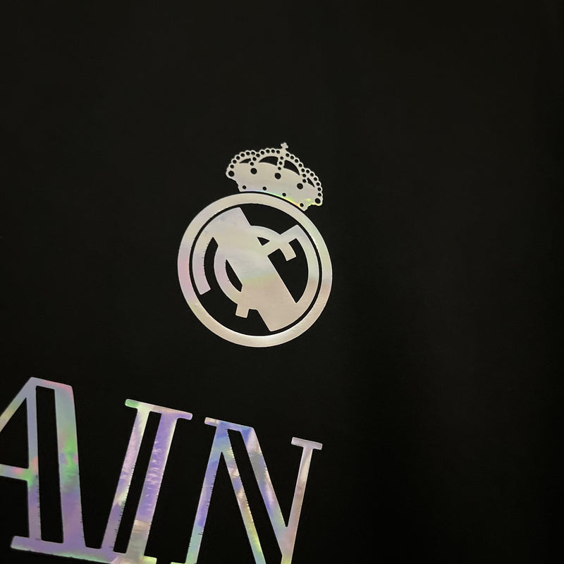 Camisa Balmain x Real Madrid | 23/24 Torcedor Adidas - Preta