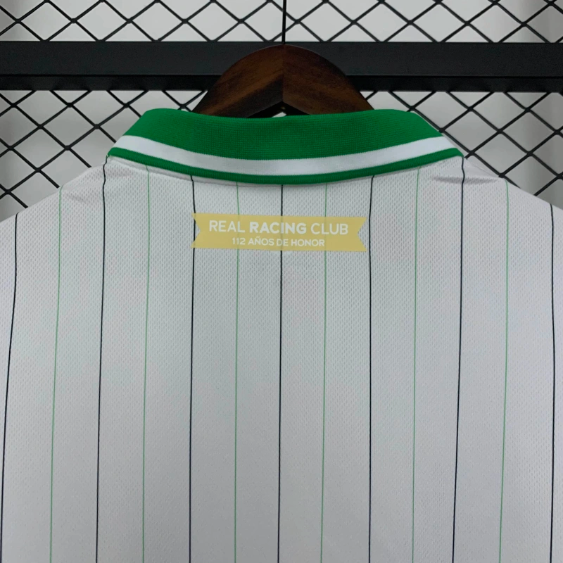 Camisa Aniversário Racing Club Santander | 24/25 Torcedor Austral - Branca e Verde