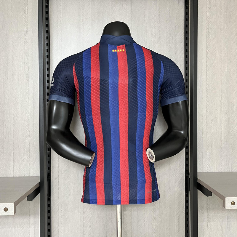 Camisa Edição Especial Barcelona | 24/25 Modelo Jogador Nike - Azul e Vermelha