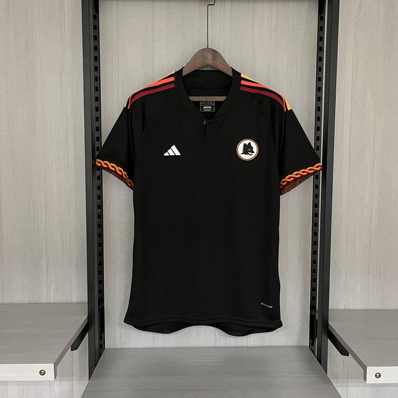 Camisa III Roma | 23/24 Torcedor Adidas - Preta (sem patrocinio)