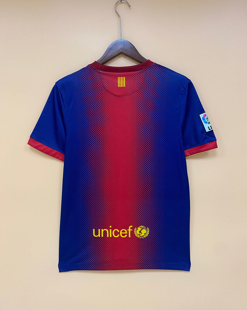 Camisa I Barcelona Retrô | 12/13 Nike - Vermelha e Azul