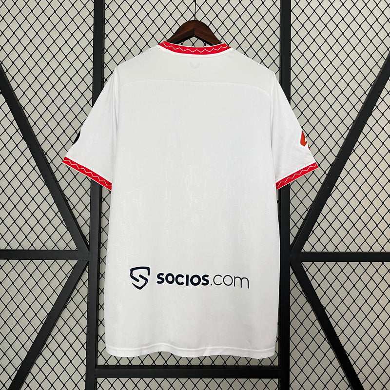 Camisa I Sevilla | 24/25 Torcedor Castore - Branca e Vermelha