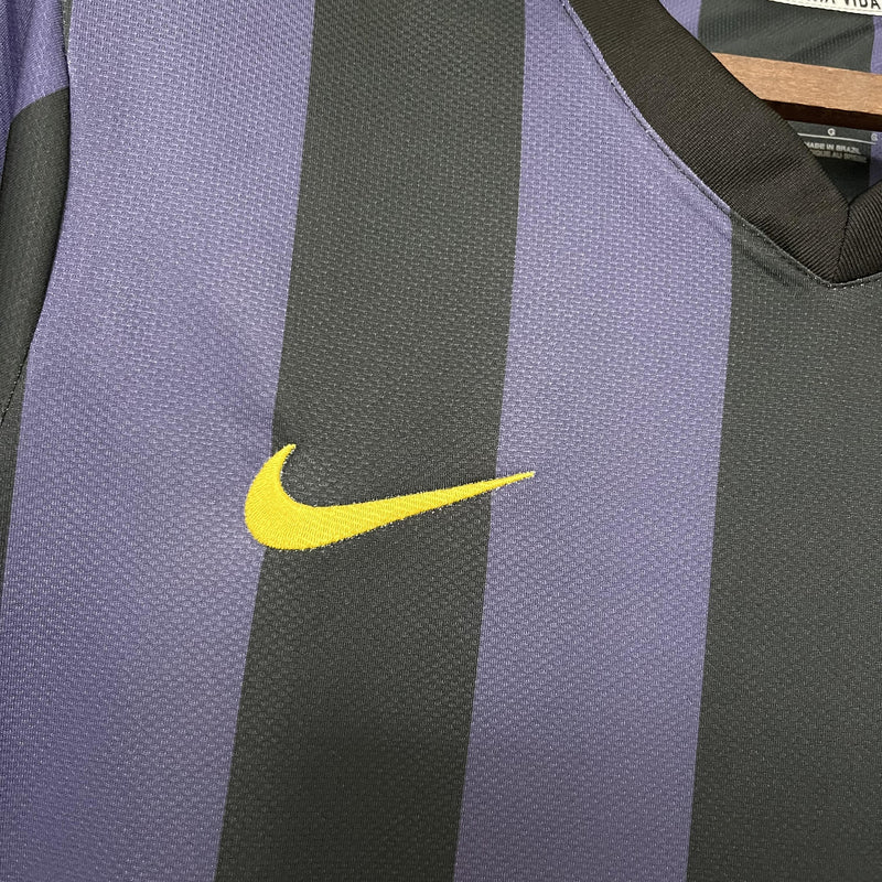 Camisa III Corinthians Retrô | 09/10 Nike - Preta e Roxa (sem patrocínios)