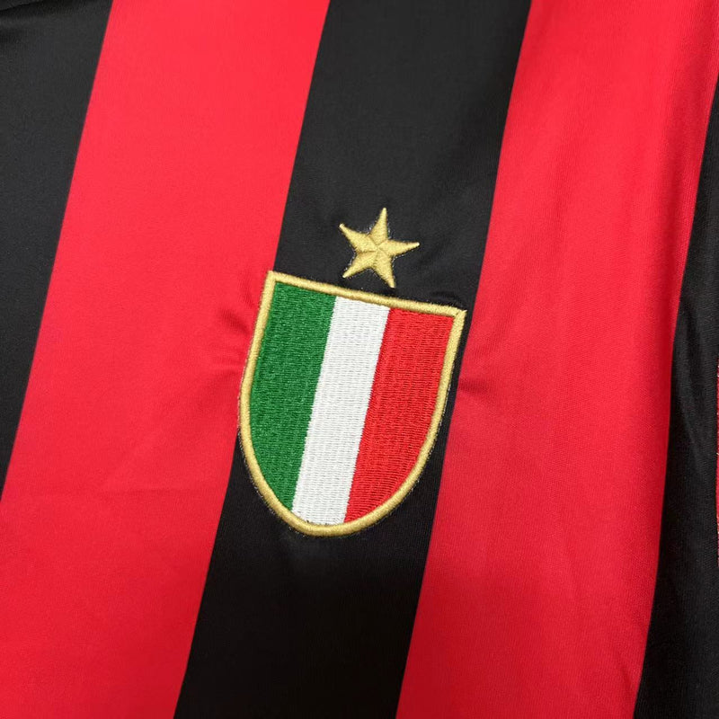 Camisa I Milan Retrô | 88/89 Kappa - Vermelha e Preta
