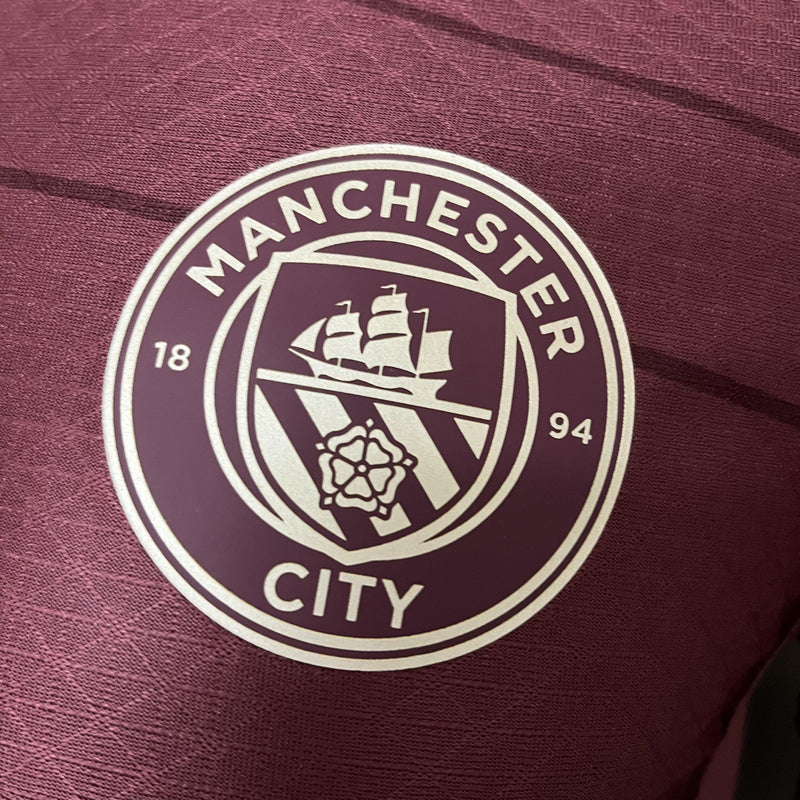Camisa III Manchester City | 24/25 Modelo Jogador Puma - Bordô