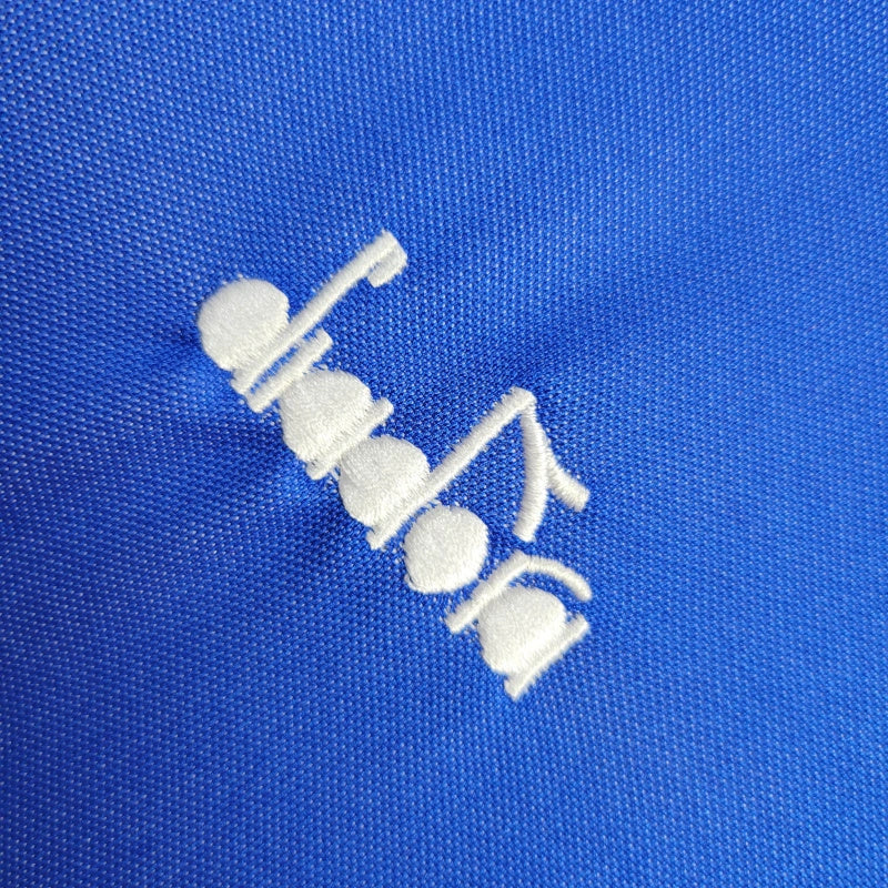 Camisa I Itália Retrô | 1990 Diadora - Azul