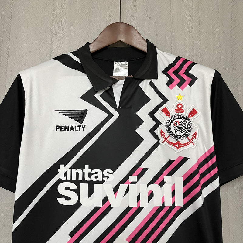 Camisa Goleiro Corinthians Retrô | 1995 Penalty - Preta e Branca
