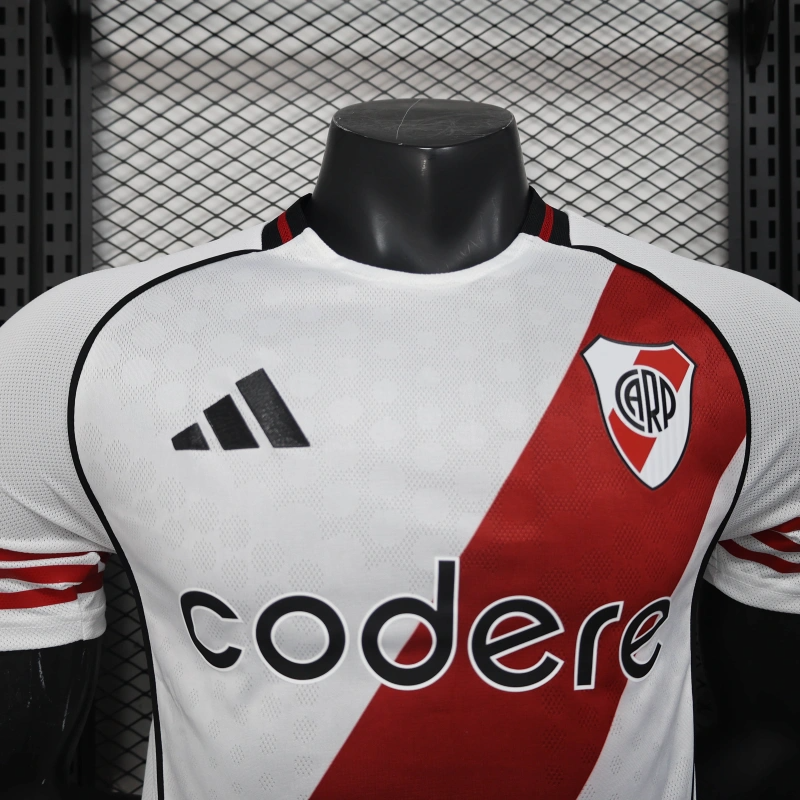 Camisa I River Plate | 25/26 Modelo Jogador Adidas - Branca e Vermelha