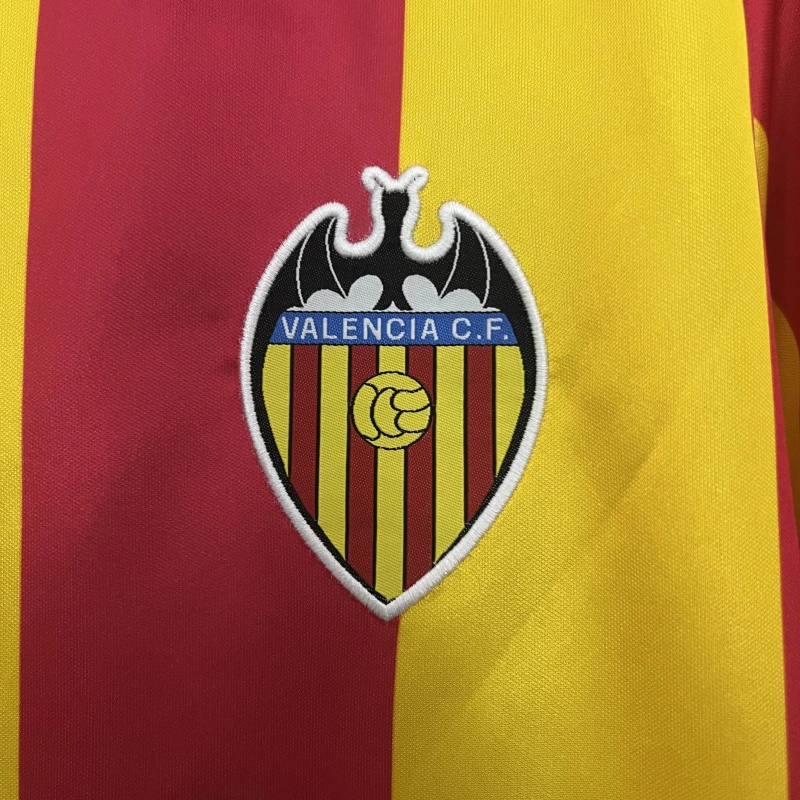 Camisa II Valencia Retrô | 80/81 Adidas - Vermelha e Amarela