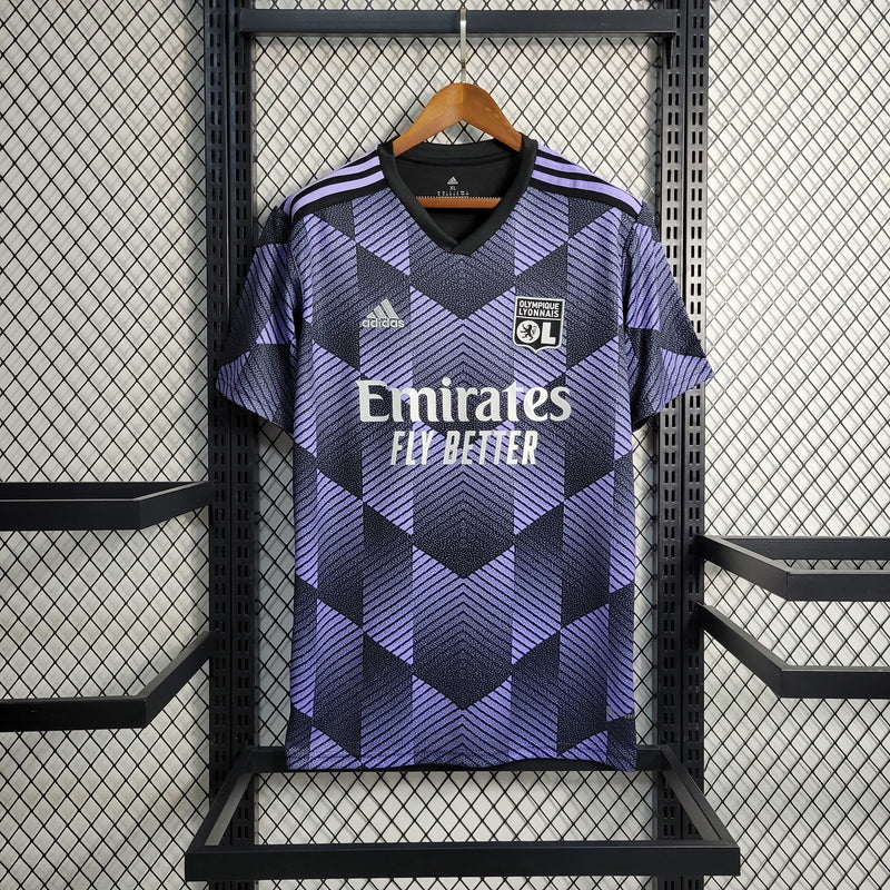 Camisa III Lyon | 23/24 Torcedor Adidas - Roxa e Preta