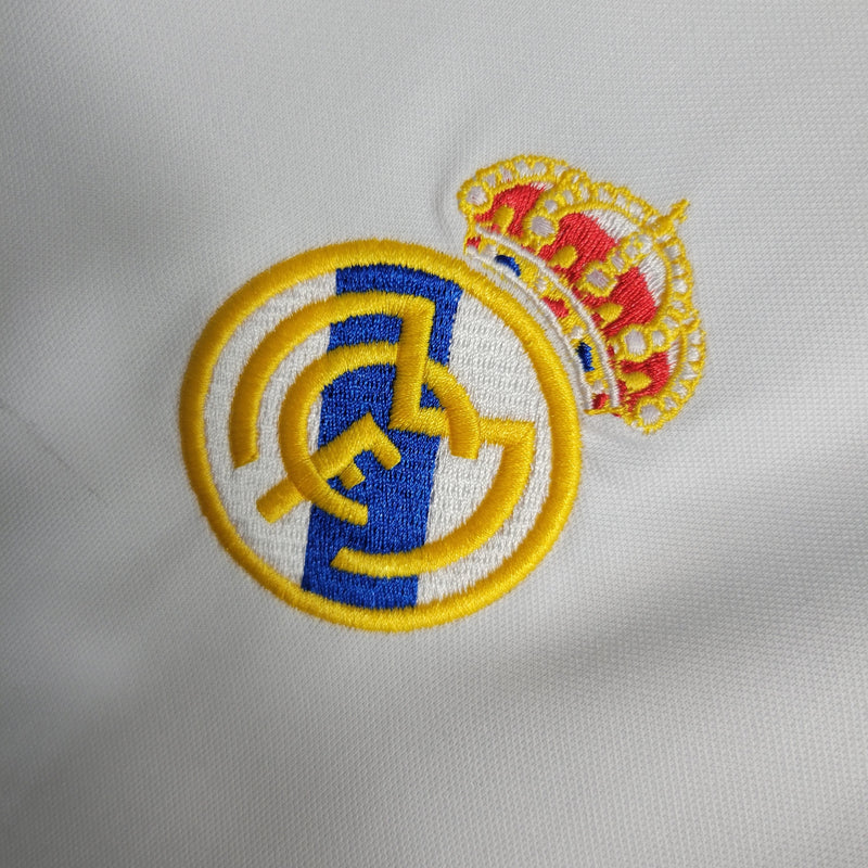 Camisa I Real Madrid Retrô | 00/01 Adidas - Branca e Azul