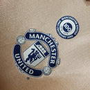 Camisa III Manchester United Retrô | 01/02 Umbro - Branca Dourada (Dupla Face)