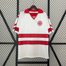 Camisa II Dinamarca Retrô | 1988 Hummel - Branca e Vermelha