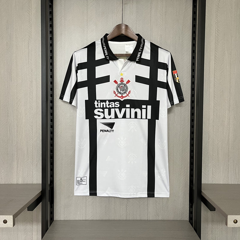 Camisa IV Corinthians Retrô | 1996 Penalty - Branca e Preta