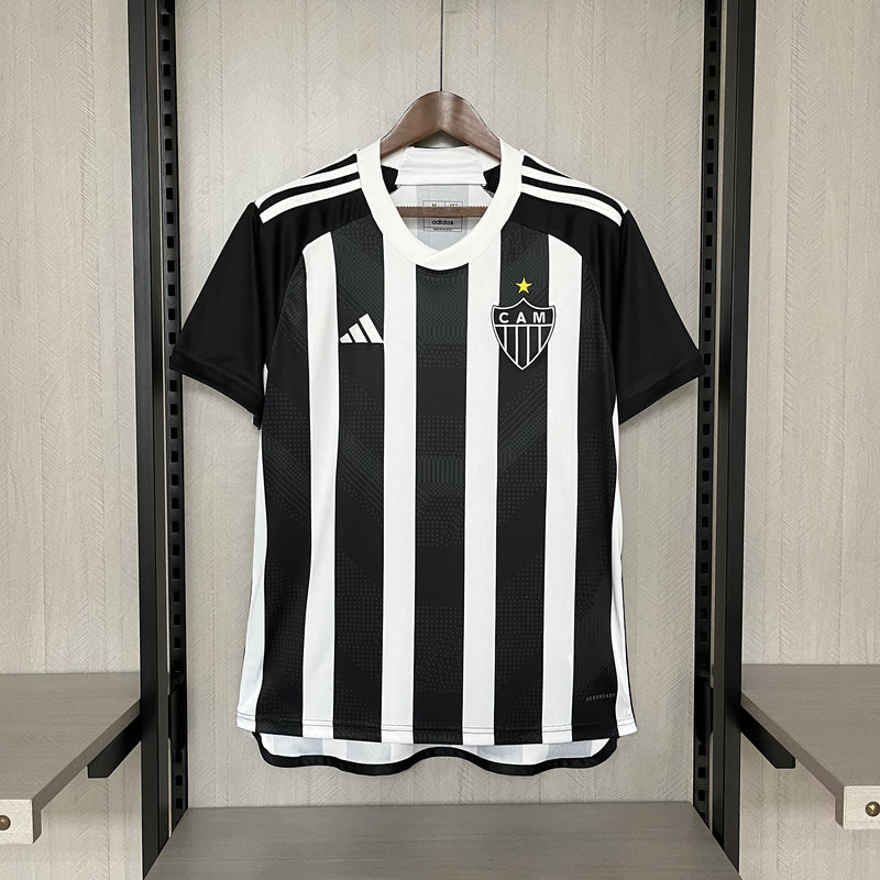 Camisa I Clube Atlético Mineiro | 24/25 Torcedor Adidas - Preta e branca