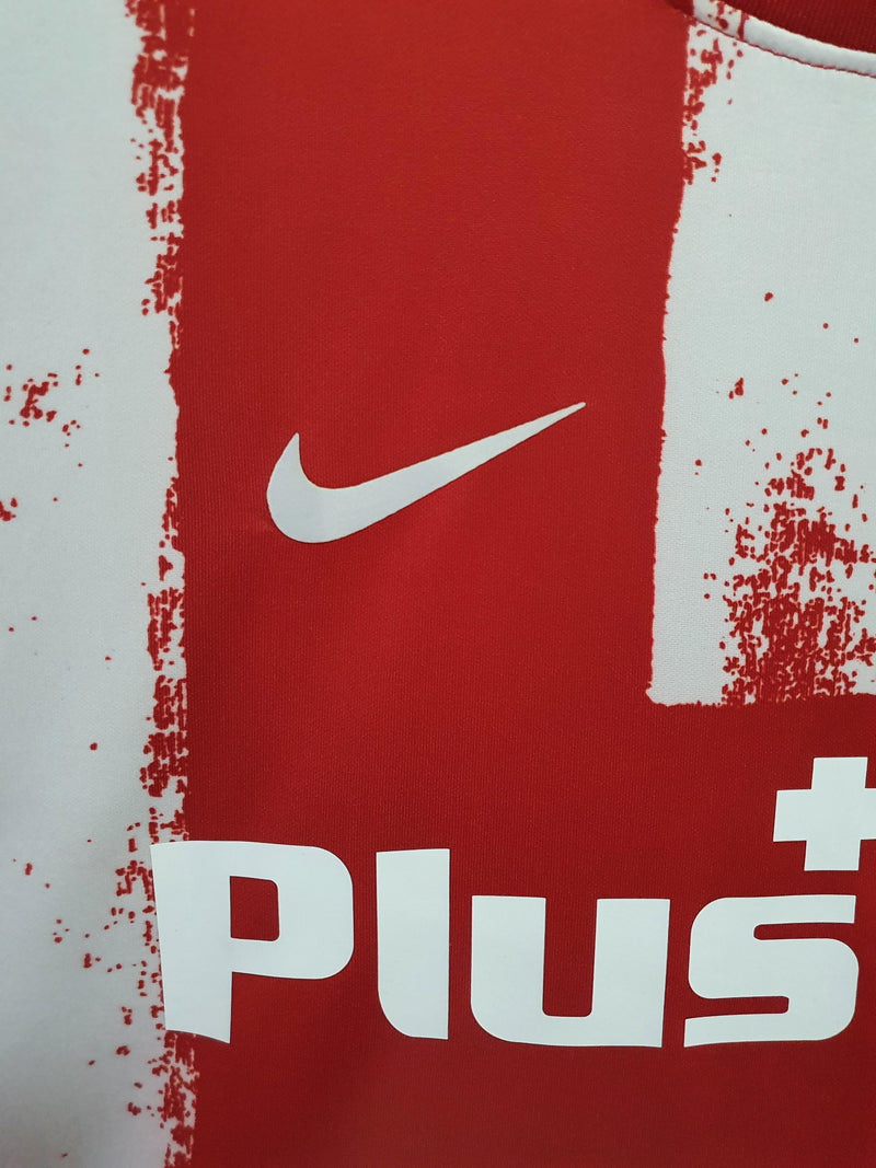 Camisa I Atlético de Madrid | 21/22 Torcedor Nike - Vermelha e Branca