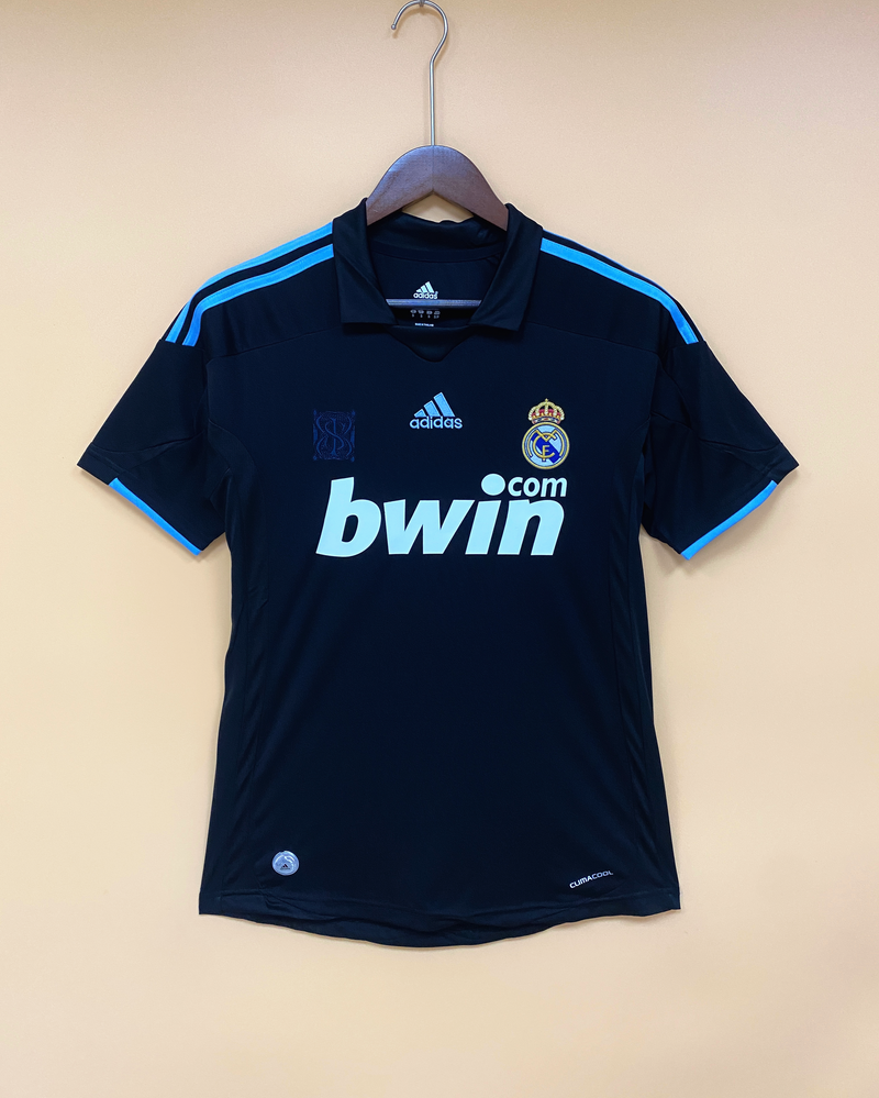 Camisa II Real Madrid Retrô | 09/10 Torcedor Adidas - Preta
