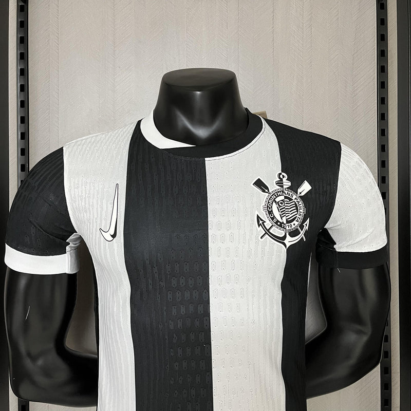 Camisa III Corinthians | 24/25 Modelo Jogador Nike - Preta e Branca