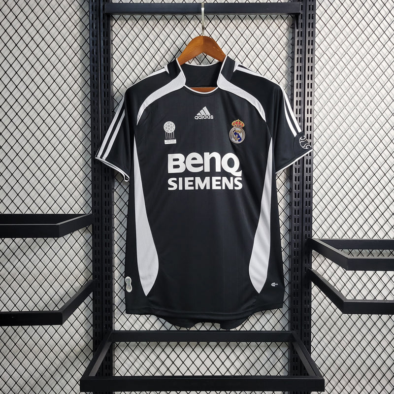 Camisa II Real Madrid Retrô | 06/07 Adidas - Preta