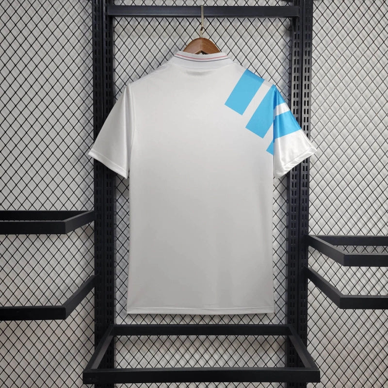 Camisa I Olympique de Marseille Retrô | 1993 Adidas- Branca e Azul