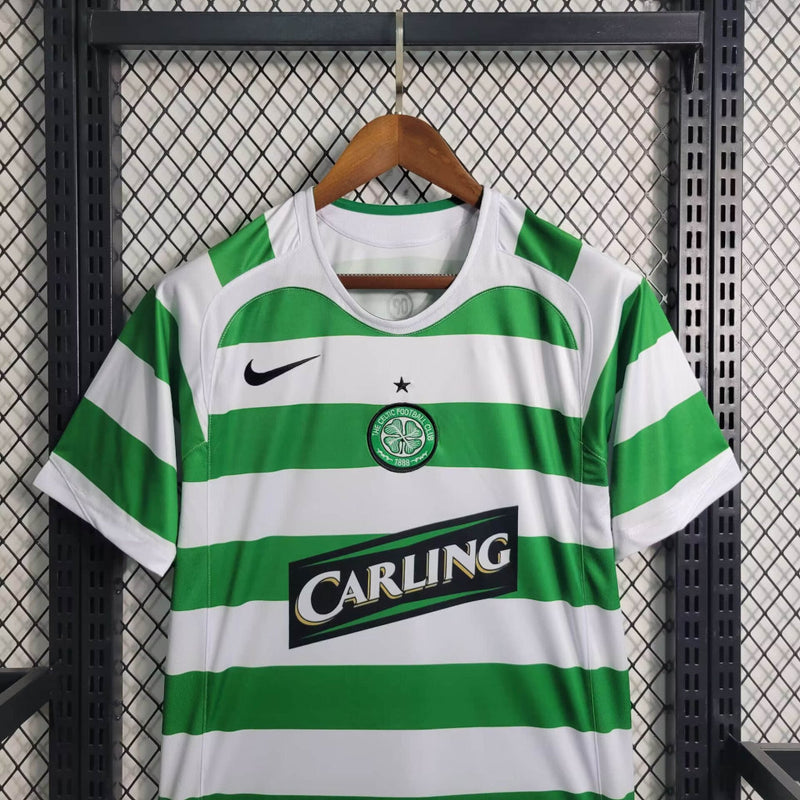Camisa I Celtic Retrô | 05/06 Nike - Branca e Verde