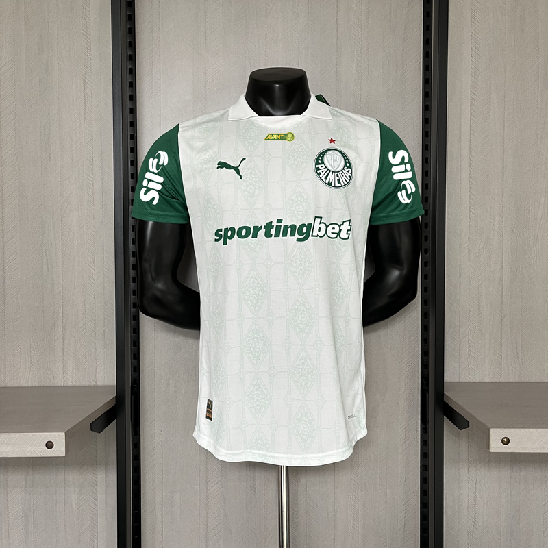 Camisa II Palmeiras | 25/26 Modelo Jogador Puma - Branca (Patrocínios)