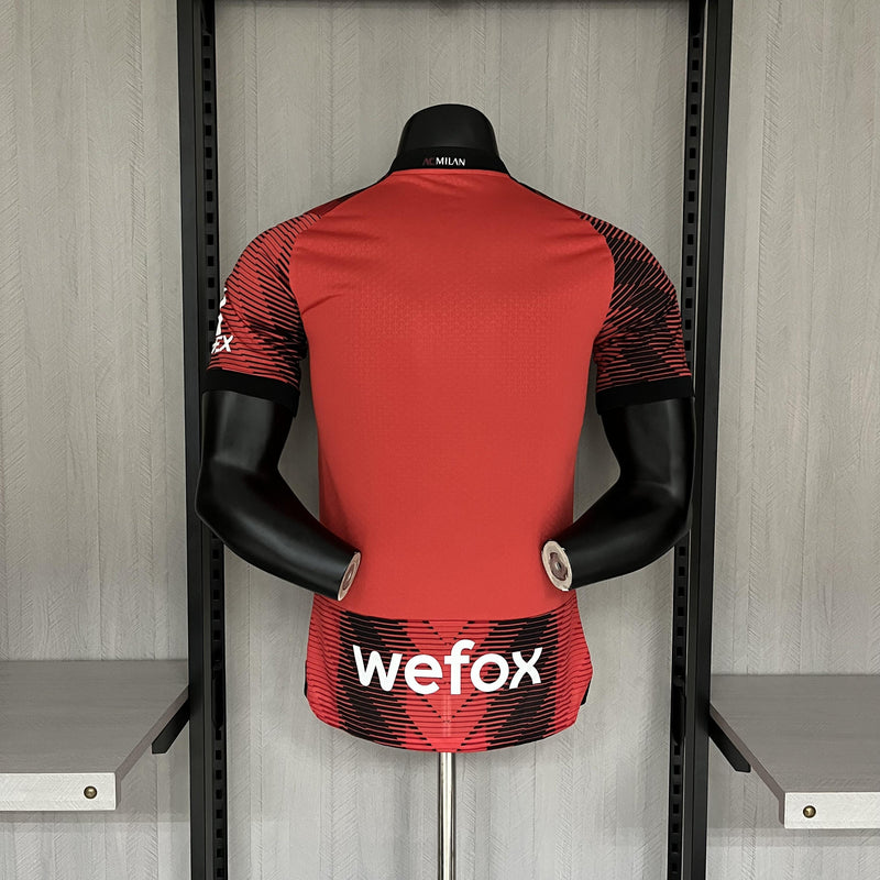 Camisa I Milan | 23/24 Modelo Jogador Puma - Vermelha e Preta