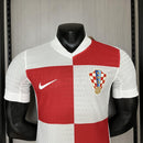 Camisa I Croácia | 2024 Modelo Jogador Nike - Branca e Vermelha