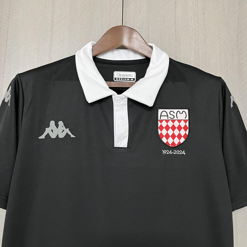 Camisa Edição Especial 100 anos Monaco | 25/26 Torcedor Kappa - Preta