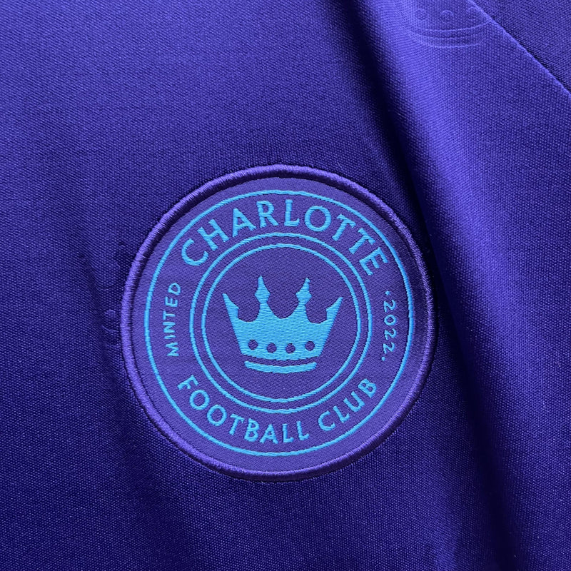 Camisa II Charlotte FC | 23/24 Torcedor Adidas - Azul e Rosa