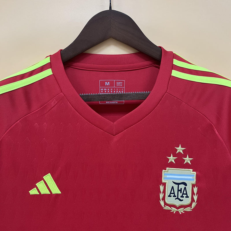 Camisa de Goleiro Argentina | 22/23 Torcedor Adidas - Vermelha