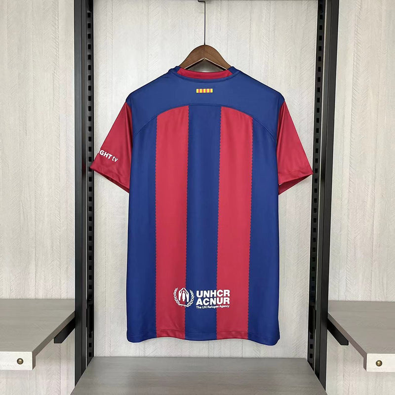 Camisa I Barcelona Spotify x Rolling Stones | 23/24 Torcedor Nike - Vermelha e Azul