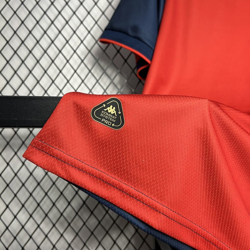 Camisa I Genoa | 24/25 Torcedor Kappa - Vermelha e Azul