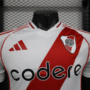 Camisa I River Plate | 24/25 Modelo Jogador Adidas - Branca e Vermelha