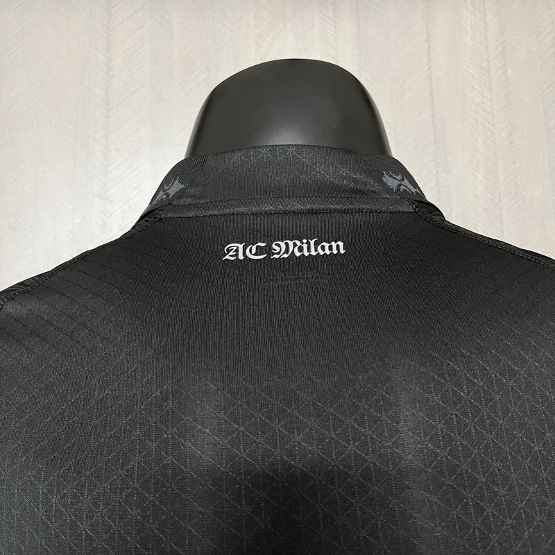 Camisa Milan x Pleasures | 24/25 Modelo Jogador Puma - Preta
