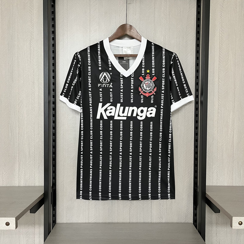 Camisa III Corinthians Retrô | 1994 Finta - Preta e Branca