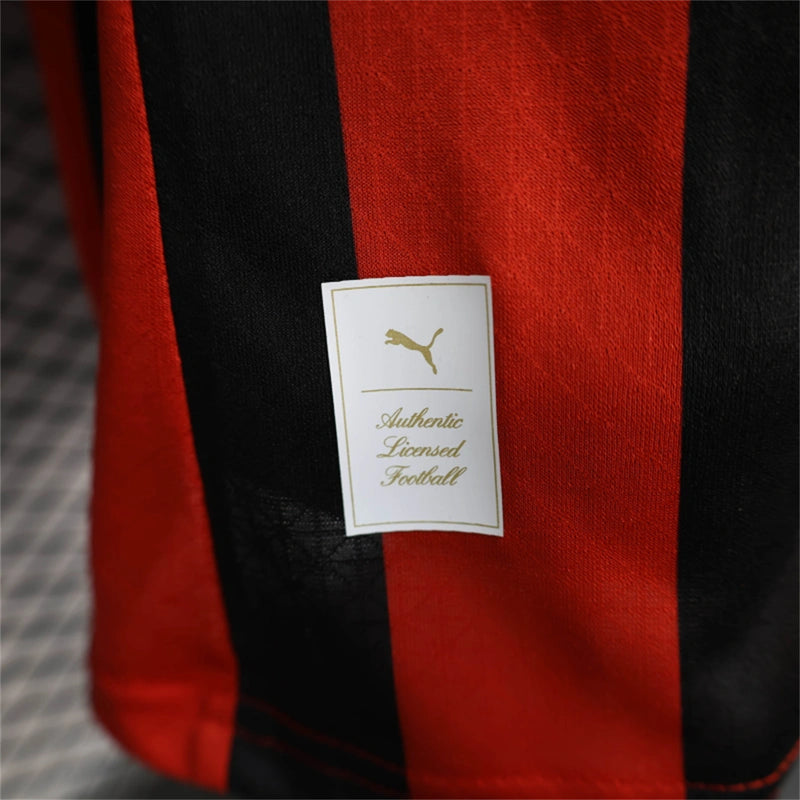 Camisa Edição Especial 125 anos Milan | 25/26 Jogador Puma - Vermelha e Preta