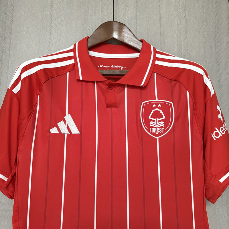 Camisa I Nottingham Forest | 25/26 Torcedor Adidas - Vermelha e Branca