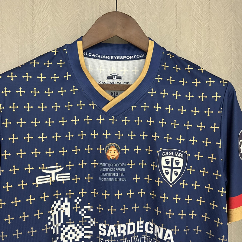 Camisa Edição Especial Cagliari | 23/24 Torcedor EYE - Colorida
