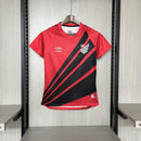 Camisa I Athletico Paranaense | 24/25 Torcedor Umbro - Vermelha e Preta - Feminina