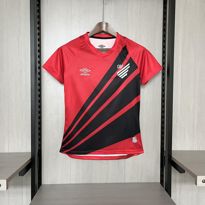 Camisa I Athletico Paranaense | 24/25 Torcedor Umbro - Vermelha e Preta - Feminina