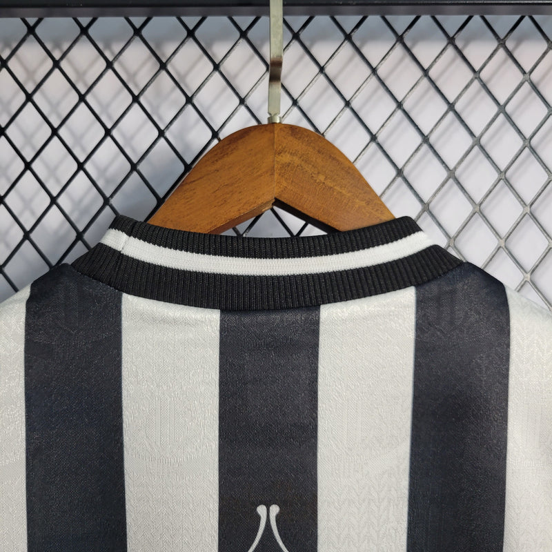Camisa I Newcastle Retrô | 97/99 Adidas - Preta e Branca - Manga Longa
