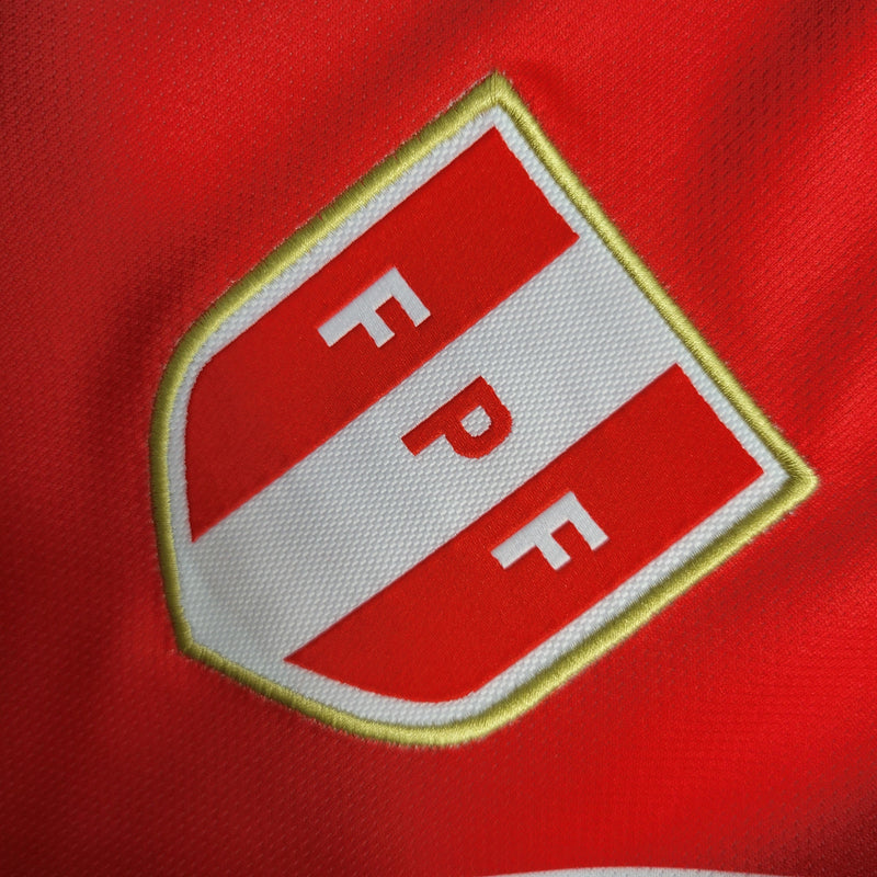 Camisa I Peru | 2023 Torcedor Adidas - Branca e Vermelha