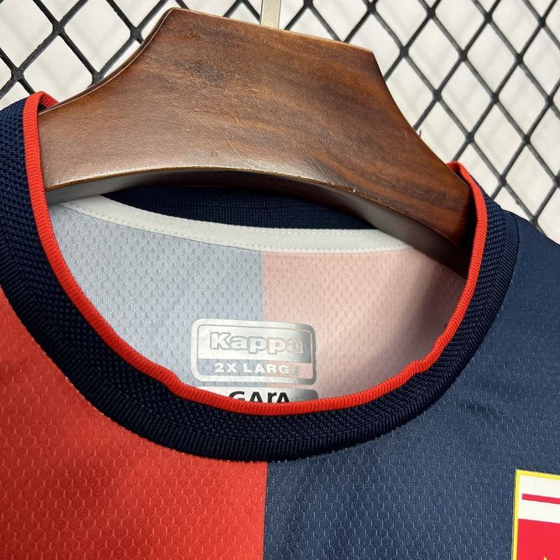 Camisa I Genoa | 24/25 Torcedor Kappa - Vermelha e Azul
