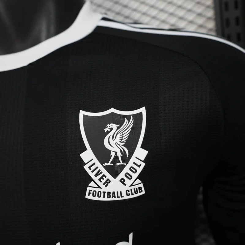 Camisa Goleiro Liverpool | 25/26 Modelo Jogador Adidas - Preta
