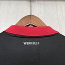 Camisa Edição 120 anos Bayer Leverkusen | 24/25 Torcedor Castore - Preta e Vermelha