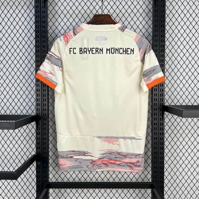 Camisa II Bayern de Munique | 25/26 Torcedor Adidas - Branca Cinza e Laranja