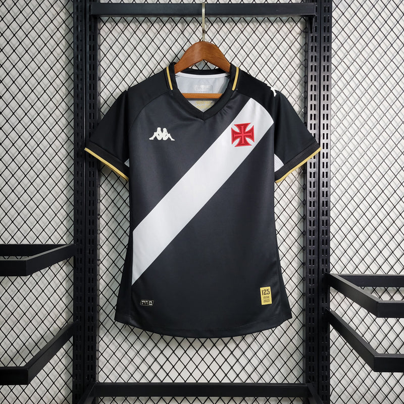 Camisa I Vasco | 23/24 Torcedor Kappa - Feminina - Preta