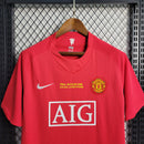 Camisa Champions League Manchester United Retrô | 07/08 Nike - Vermelha