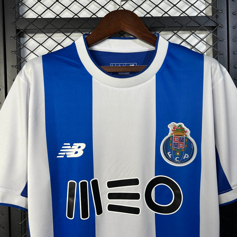 Camisa I Porto Retrô | 17/18 New Balance - Azul e Branca